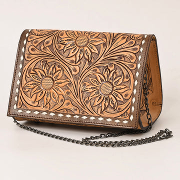 American Darling Crossbody Hand Tooled Genuine Leather Women Bag Western Handbag Purse